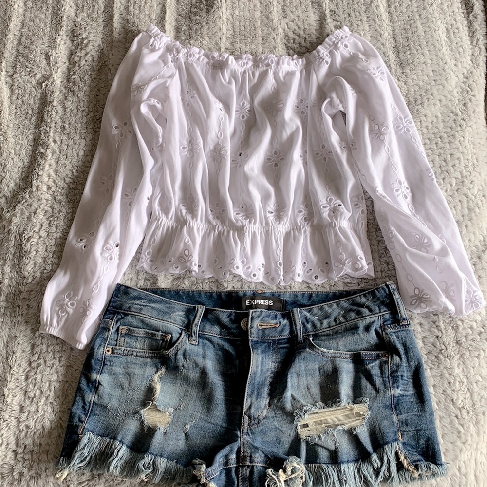 New. Blouses & shorts (sold together)